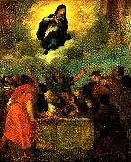 Theodore   Gericault l' assomption de la vierge oil painting
